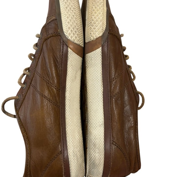Converse X John Varvatos Greene Low Lace Mens Brown Leather Sneakers Shoes 8 - Picture 5 of 9